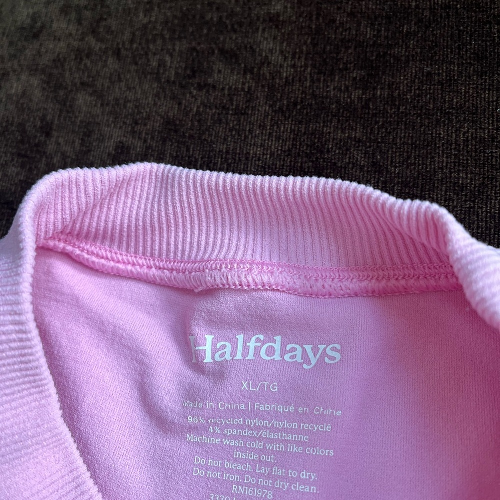 Halfdays pink sweatshirt fits like XS / S - Picture 5 of 9